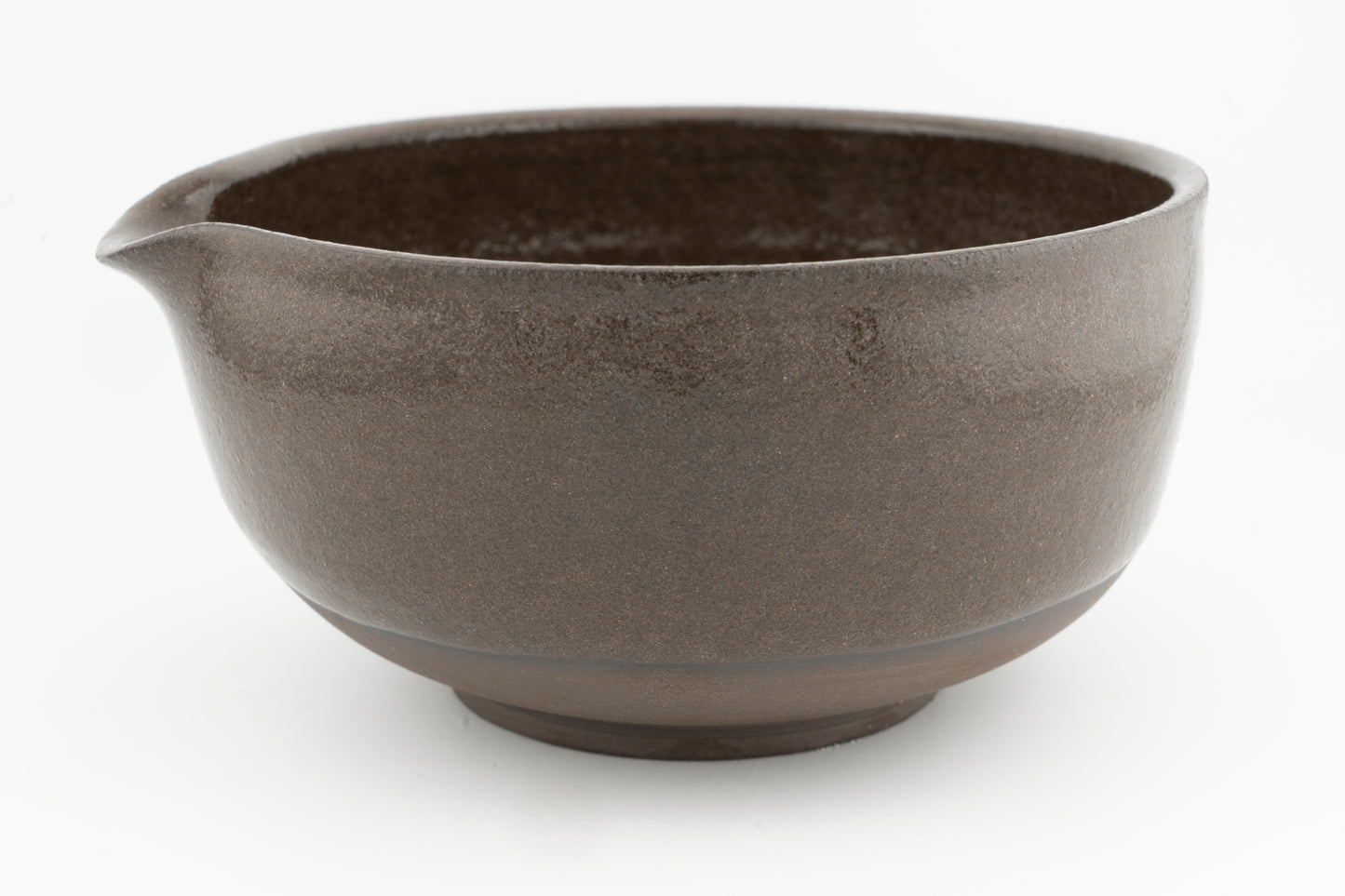 Bowl with optional Spout - Brown Stoneware - 5" or 6"