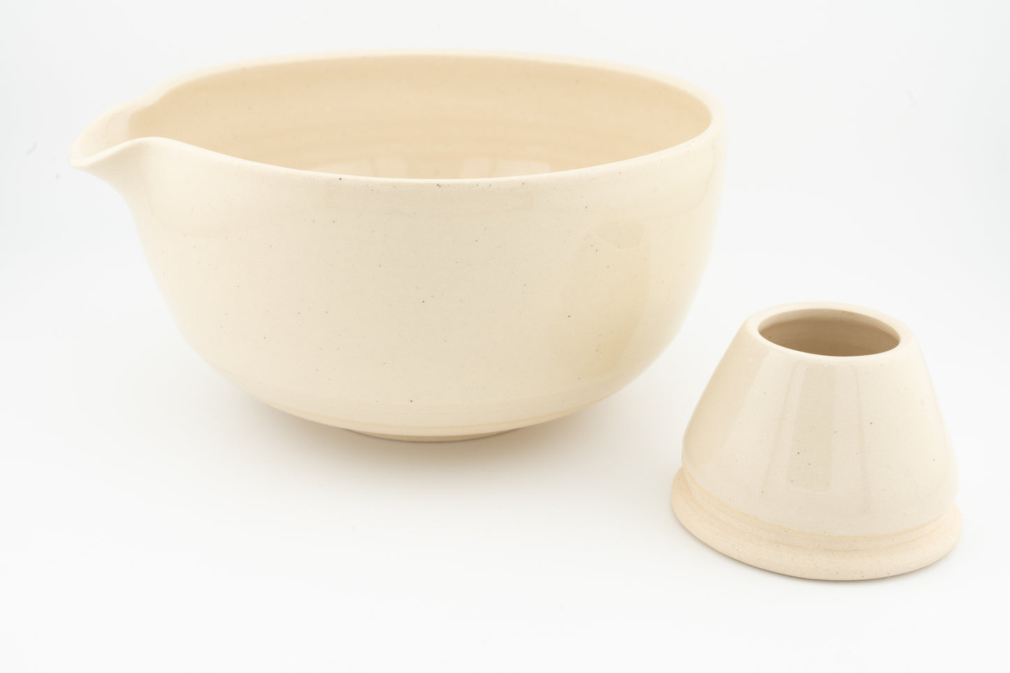 Matcha Bowl (Chawan) with matching Whisk Holder