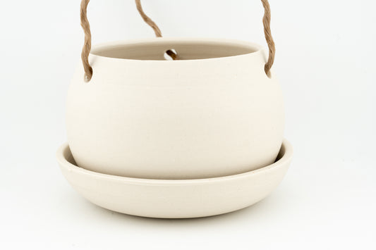 Hanging Planter, Unglazed, 5" or 7" wide