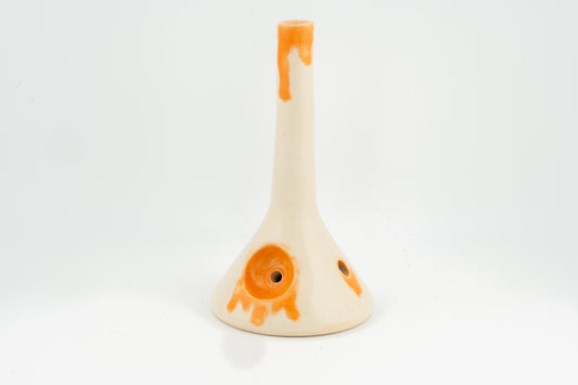 white stoneware ceramic pipe, beaker, any color