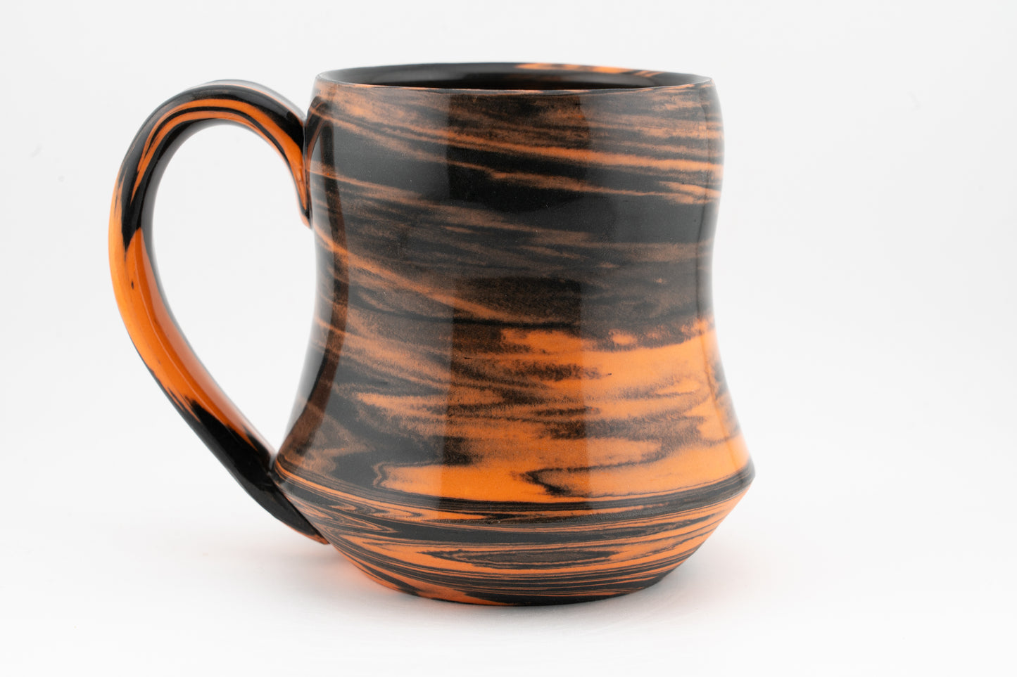 Orange and Black Swirl - Halloween Mug