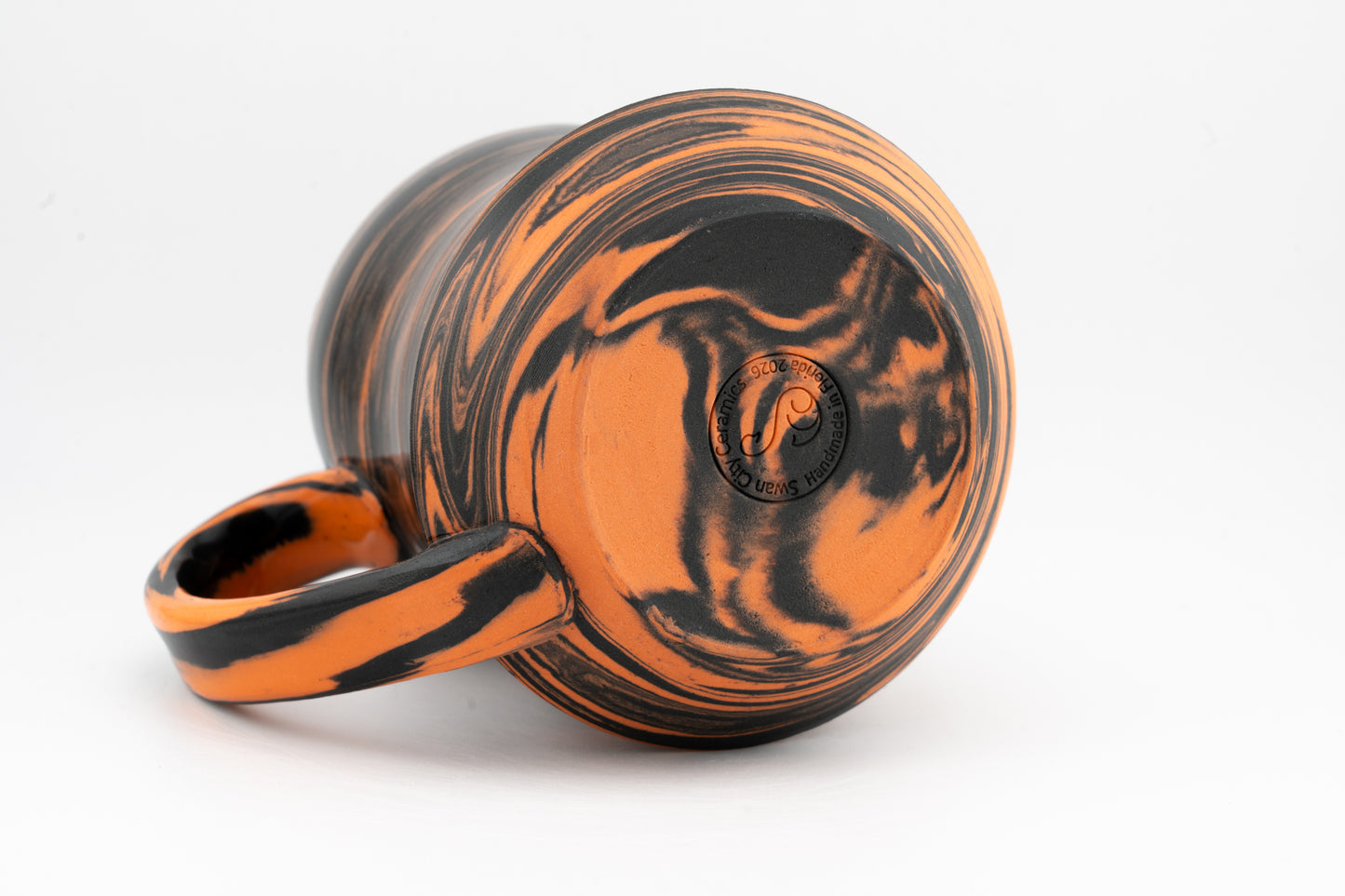 Orange and Black Swirl - Halloween Mug